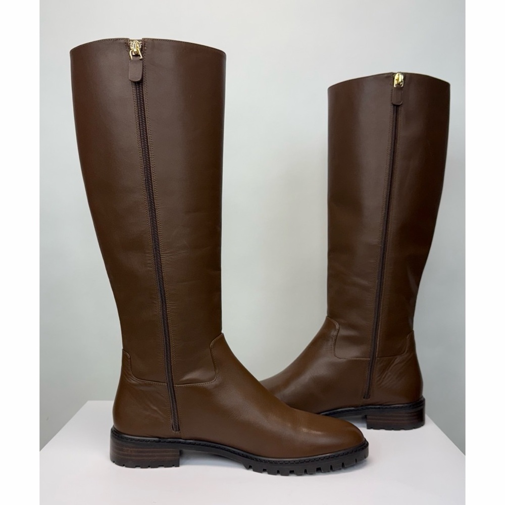 Stuart Weitzman Brown Leather Over-the-Knee Boots - Picture 10 of 13